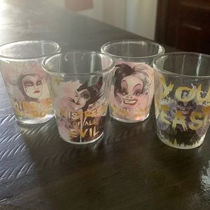 Disney villains shot glass set